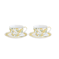 Easy Life Mimosa 240ml 4-Piece Teacup Set in Box - Multicolored