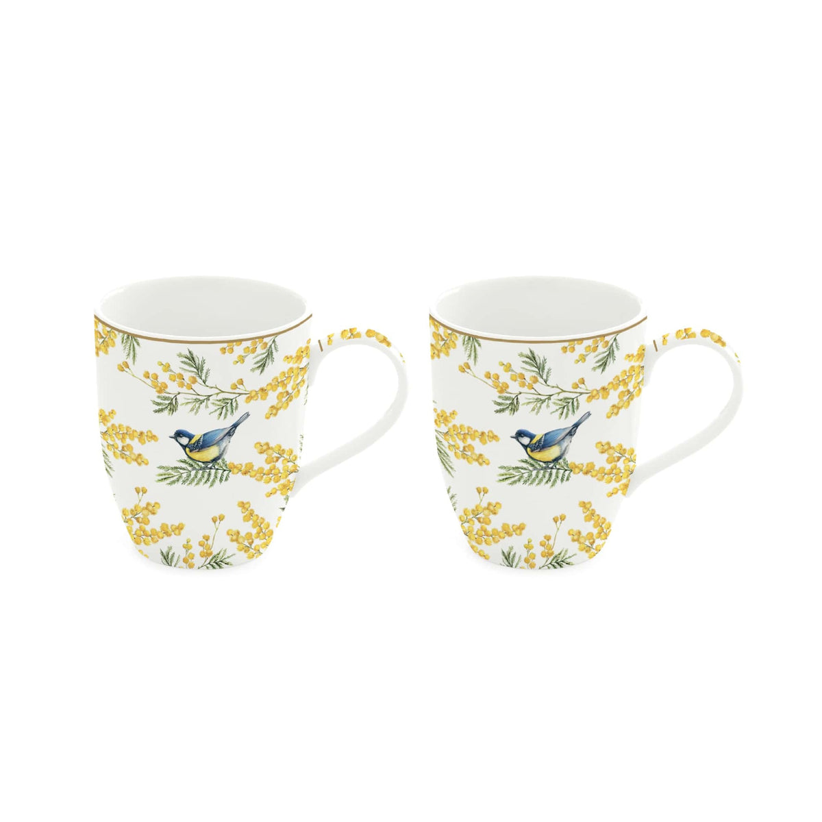 Easy Life Mimosa 350ml 2-Piece Mug Set in Box - Multicolored