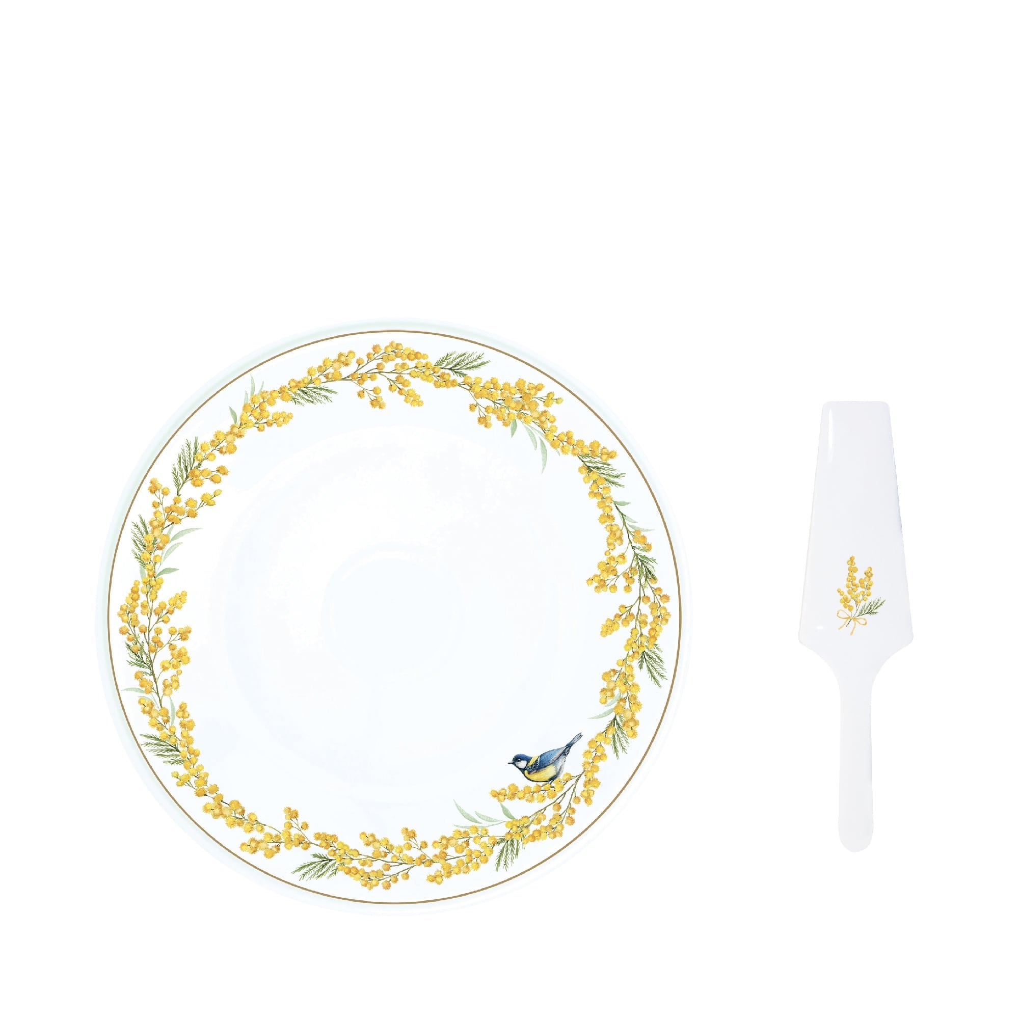 Easy Life Mimosa Cake Serving Set in Box - Multicolored