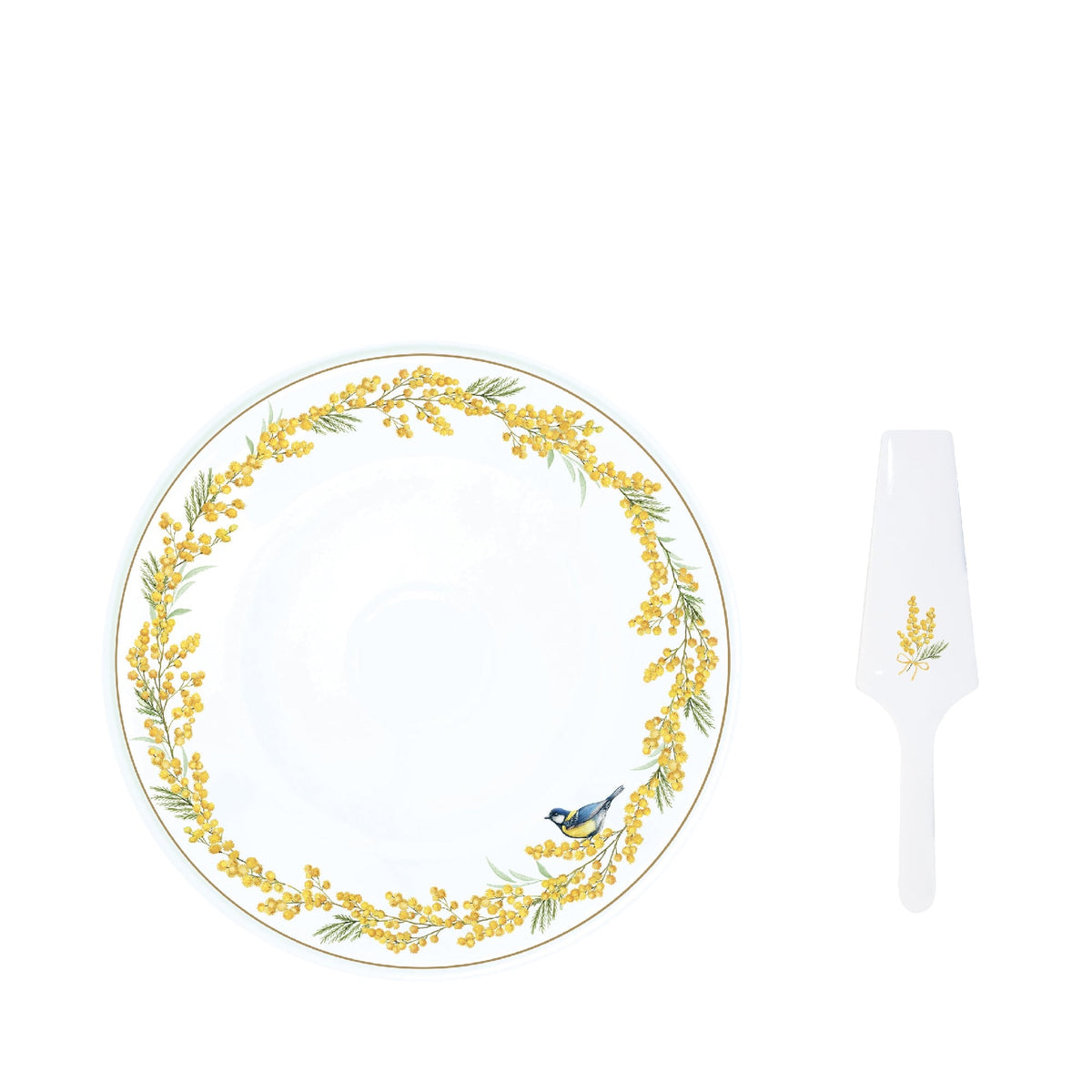 Easy Life Mimosa Cake Serving Set in Box - Multicolored