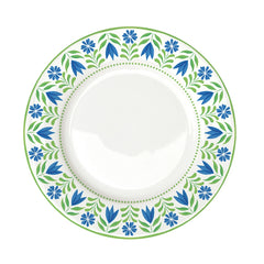 Easy Life Flowers Garden 26.5cm Dinner Plate - Blue & Green