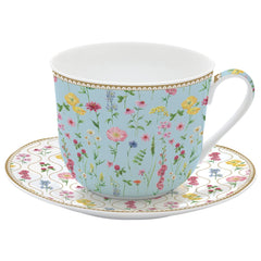 Easy Life Meadow Flowers 400ml 2-Piece Teacup Set in Box - Multicolored