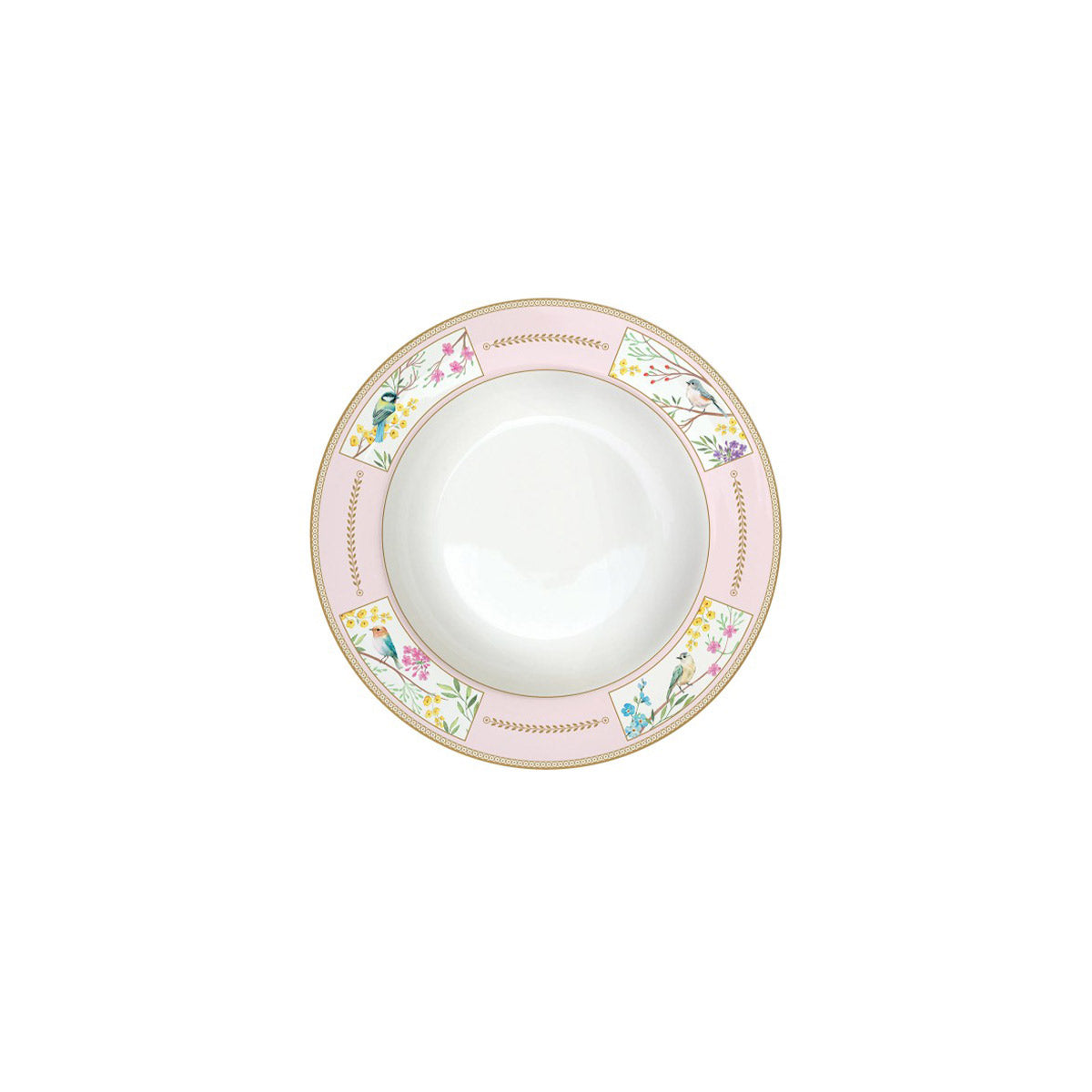 Easy Life Birds Melody 21.5cm Soup Plate - Multicolored