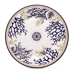 Easy Life Corallo 19.5cm Side Plate - Blue & Gold Toned