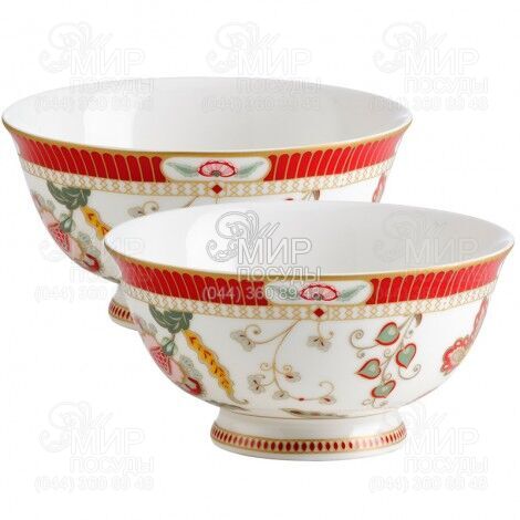 Easy Life Kashmir 2-Piece 11cm Bowl Set in Box - Red