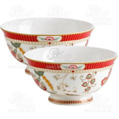 Easy Life Kashmir 2-Piece 11cm Bowl Set in Box - Red