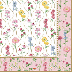 Easy Life Meadow Flowers 20-Piece Paper Napkin Set - Multicolored