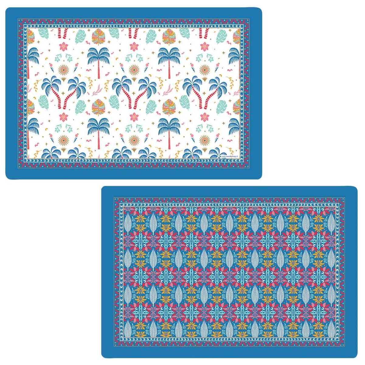 Easy Life Tropical Groovy 45x30cm Double-Sided Placemat - Multicolored