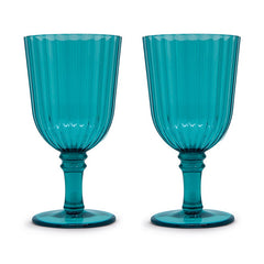 Easy Life 460ml Acrylic 2-Piece Goblet Set - Turquoise
