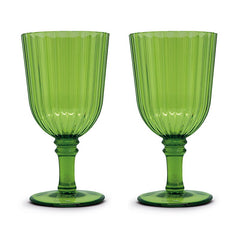 Easy Life 460ml Acrylic 2-Piece Goblet Set - Green
