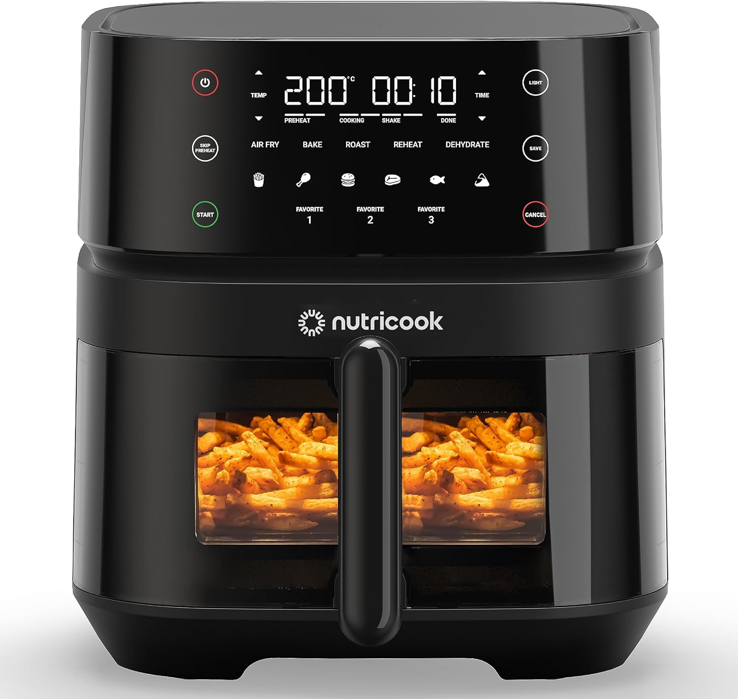 Nutricook Air Fryer 3 Vision 1700 Watts - Black