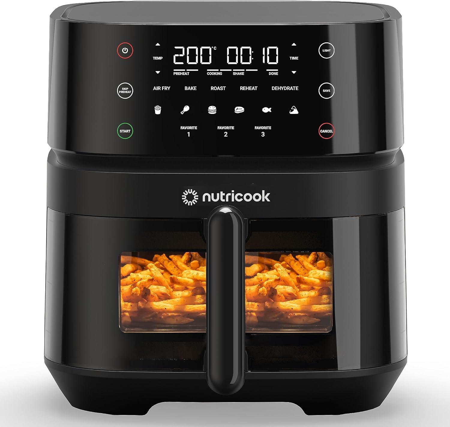 Nutricook Air Fryer 3 Vision 1700 Watts 5.7L - Black Nutricook Air Fryer 3 Vision 1700 Watts 5.7L - Black
