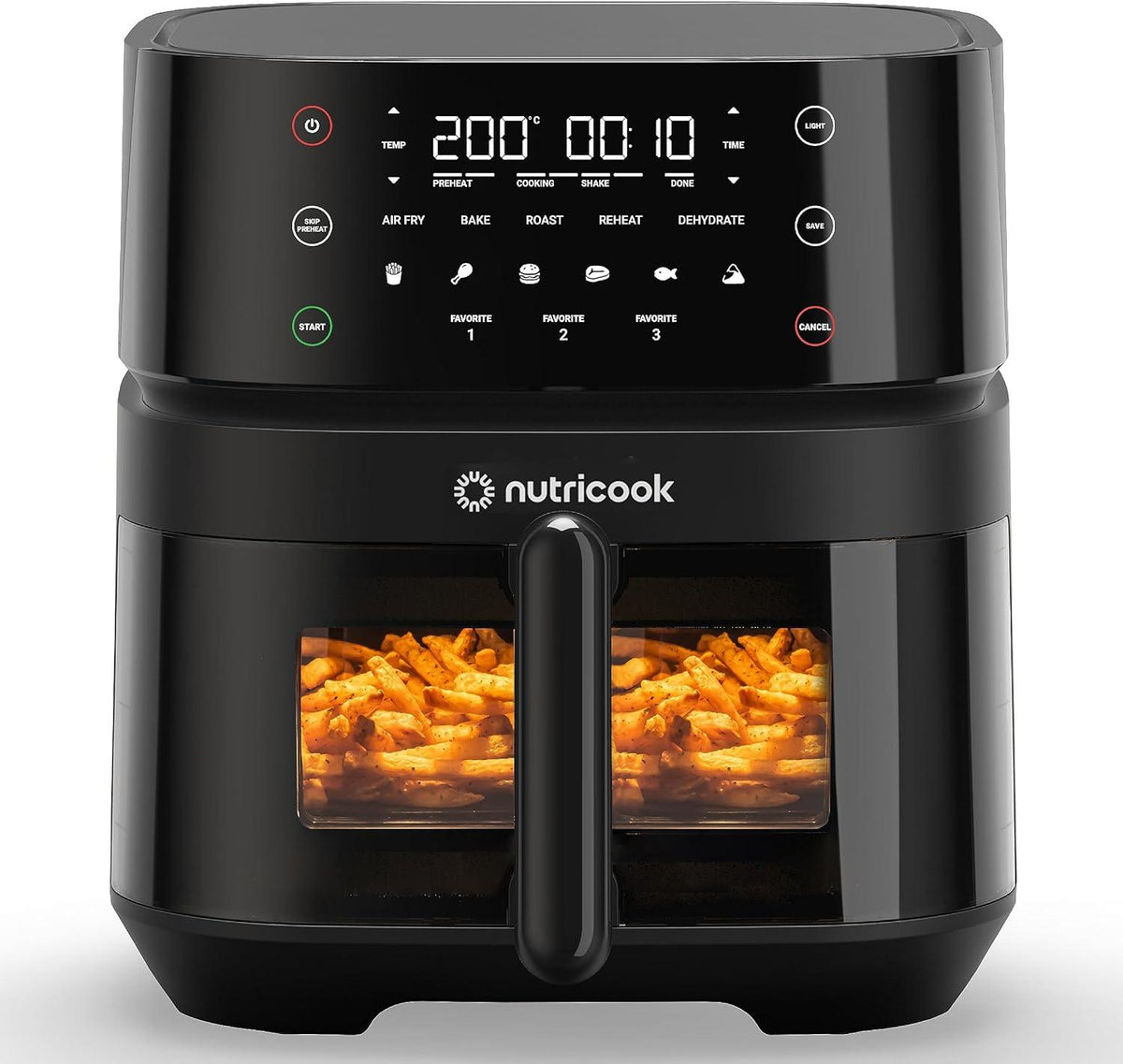 Nutricook Air Fryer 3 Vision 1700 Watts 5.7L - Black
