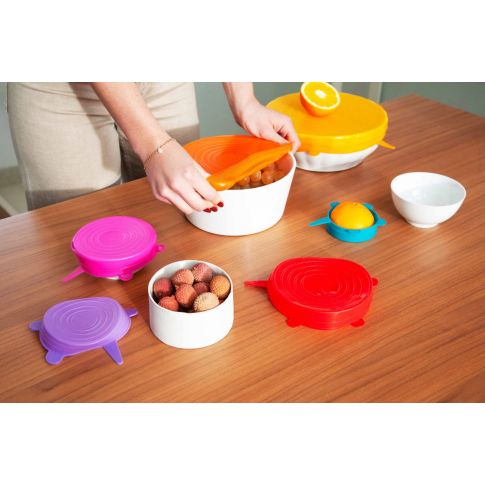 Easy Life 6-Piece Freshness Food Covers - Multicolored