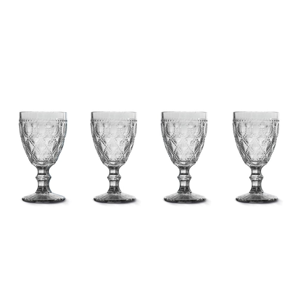 Easy Life 400ml Glass 4-Piece Goblet Set - Transparent