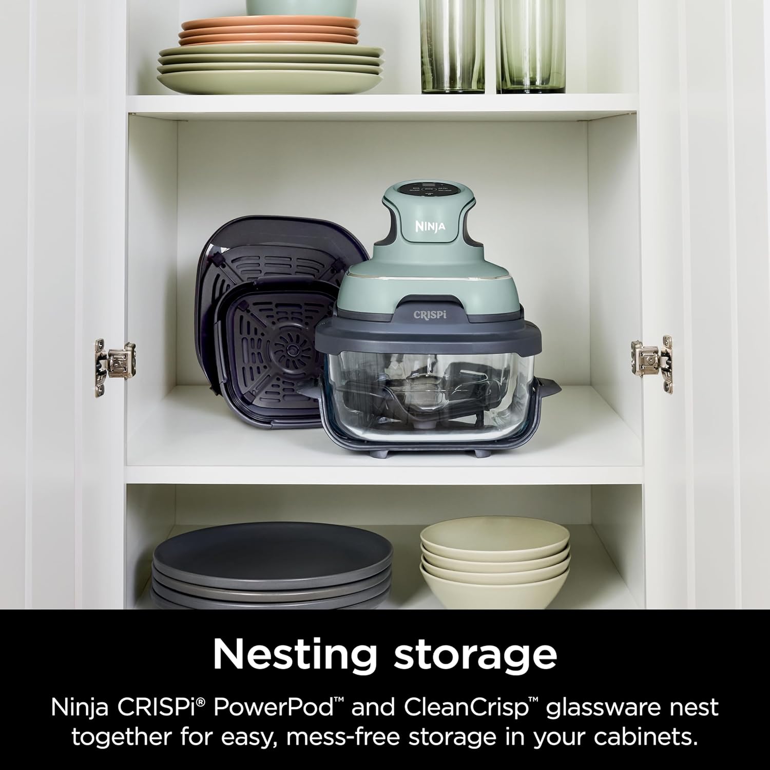 Ninja CRISPi 4-in-1 Portable Glass Air Fryer - Sage