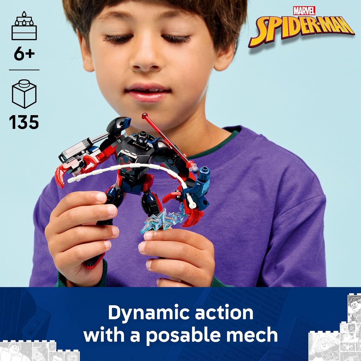 Miles Morales Mech vs. Spider-Man