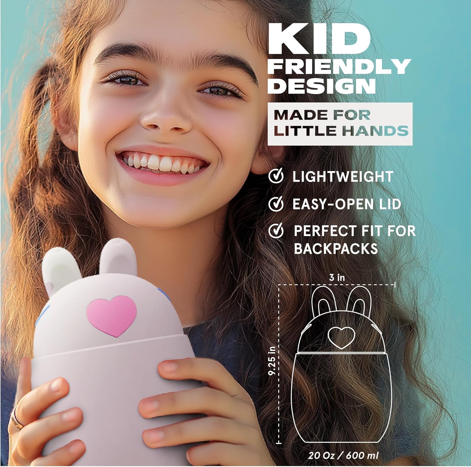 Bestie Foodie Kids Insulated Food Jar – Cute Character Lunch Container for Children