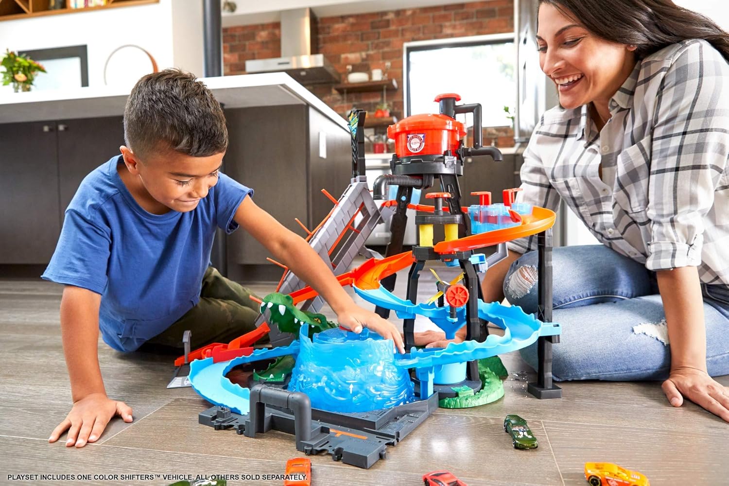 Hot Wheels City Gator Car Wash Connectable Play Set