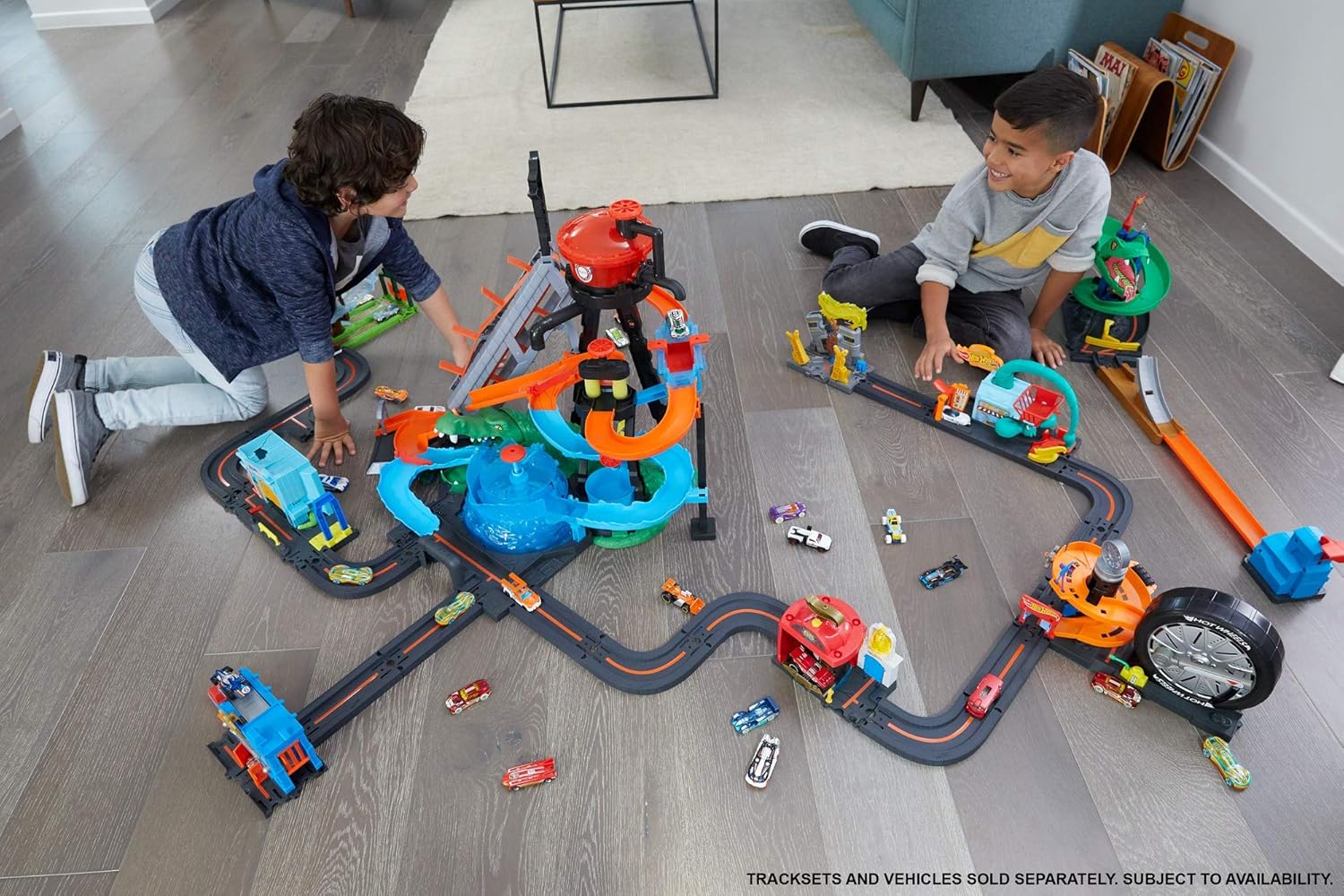 Hot Wheels City Gator Car Wash Connectable Play Set