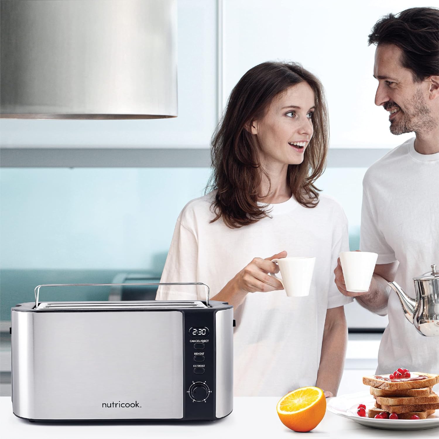 Nutricook Digital 4-Slice Toaster with LED Display