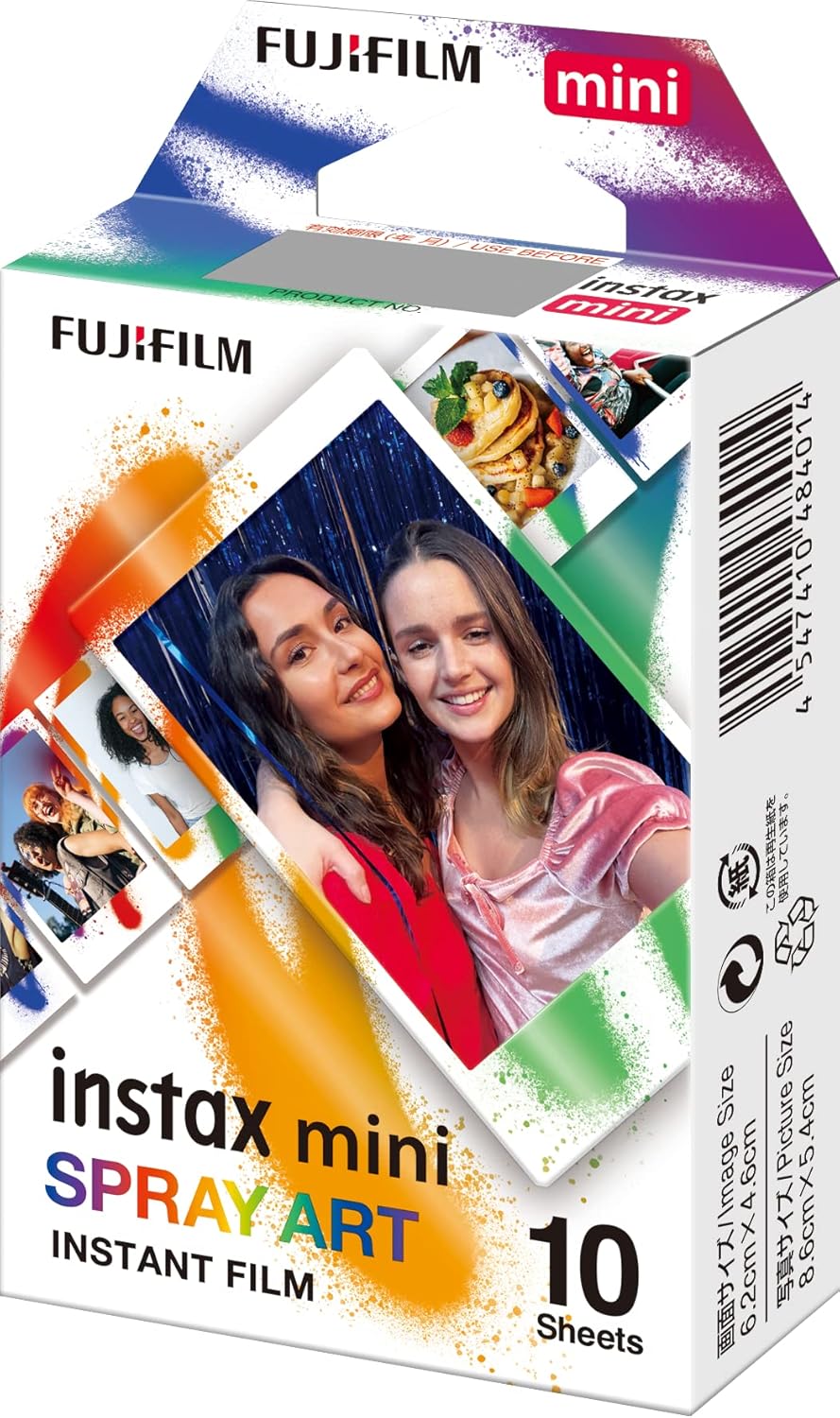 FUJIFILM Instax Mini Film Rainbow Spray Art