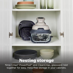 Ninja CRISPi 4-in-1 Portable Glass Air Fryer - Stone