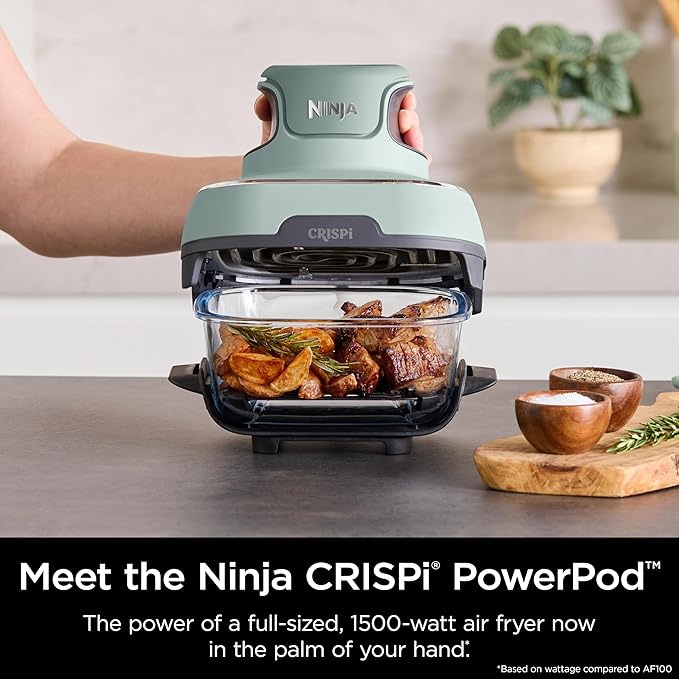 Ninja CRISPi 4-in-1 Portable Glass Air Fryer - Sage
