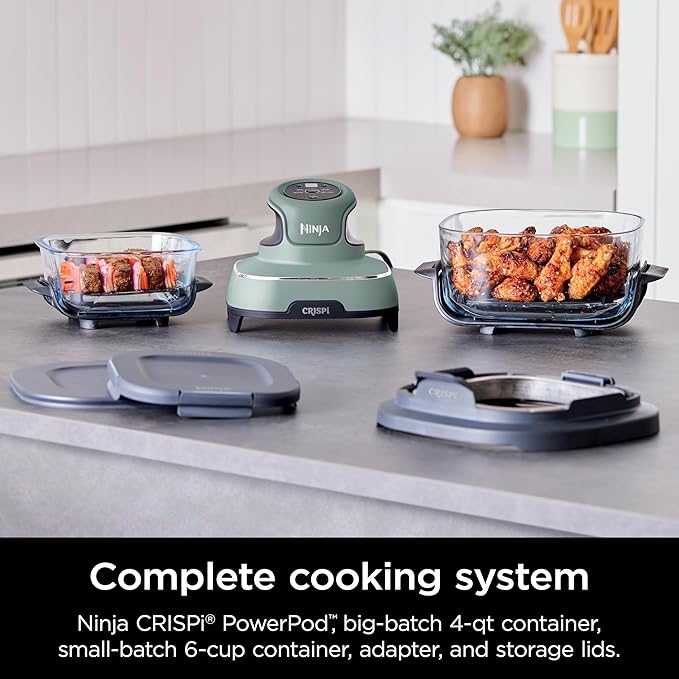 Ninja CRISPi 4-in-1 Portable Glass Air Fryer - Sage