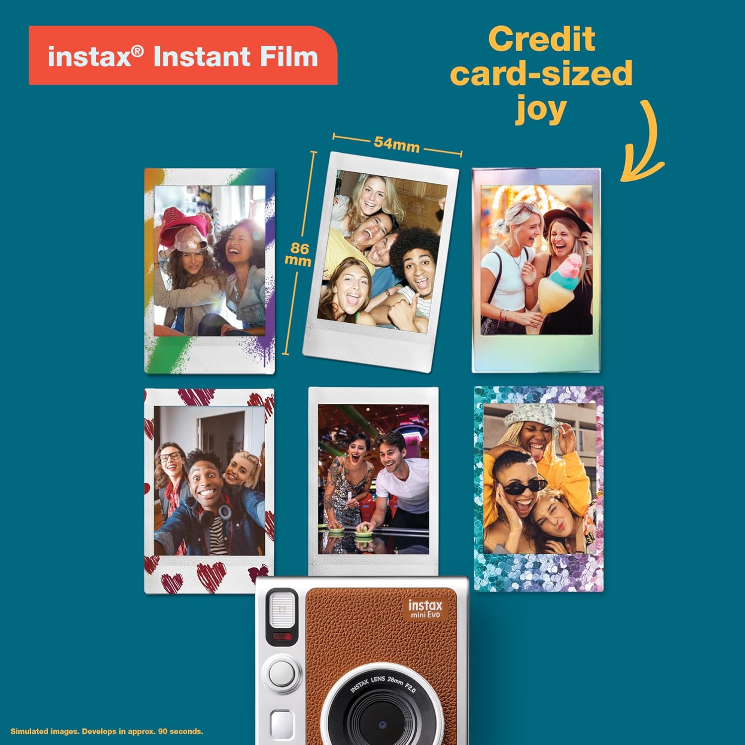 Fujifilm Instax Mini EVO Instant Camera - Black