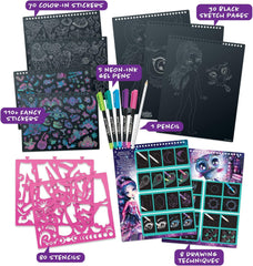 Stars Zentangle Black Pages Creative Sketchbook