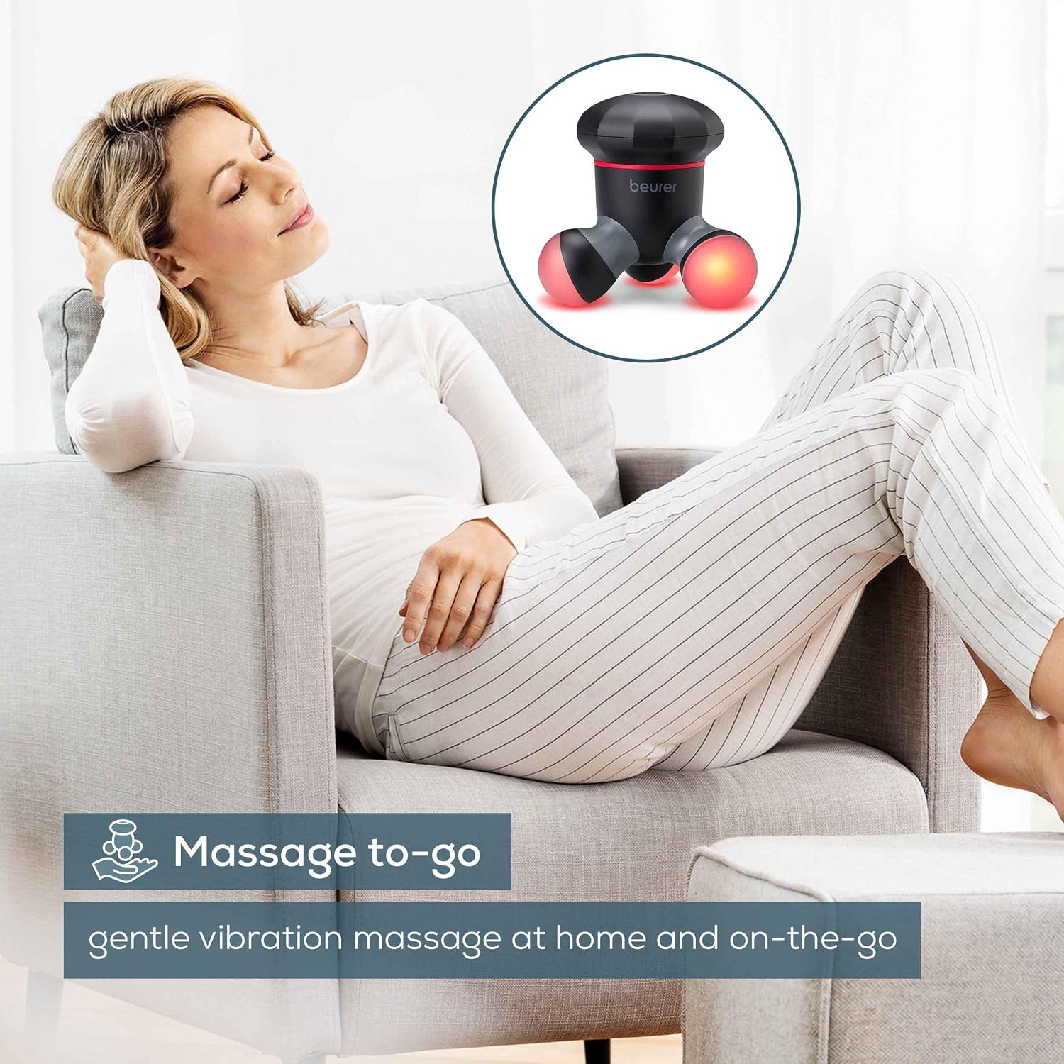 Beurer MG 18 Mini Massager – Handheld Vibration Massage