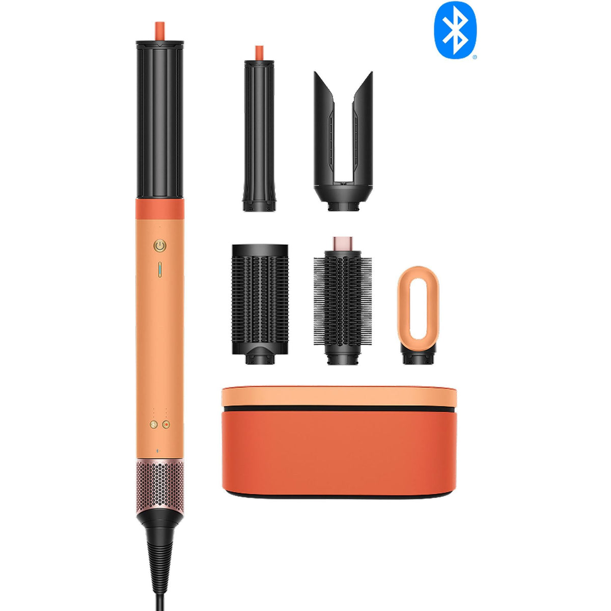 Dyson Airwrap Co-anda2x multi-styler in Ceramic Apricot and Topaz with attachments