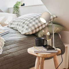 Kreafunk Ellie Ivory Sand Lamp & Bluetooth Speaker Charger