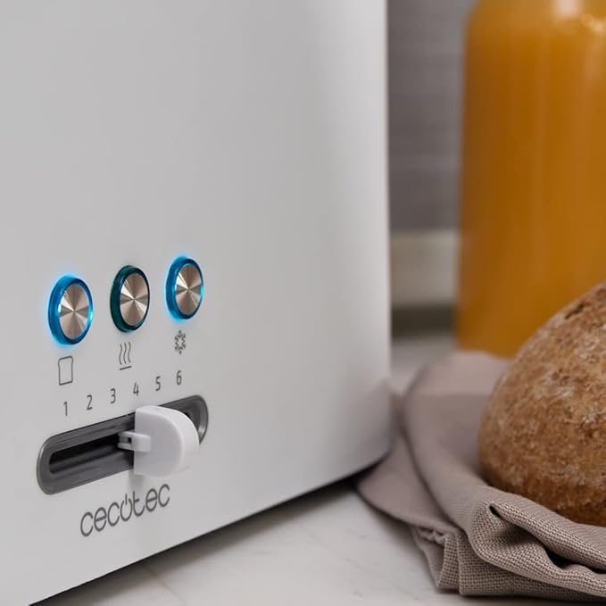 Cecotec Toast & Taste 9000 Double Upright toaster - White Cecotec Toast & Taste 9000 Double Upright toaster - White