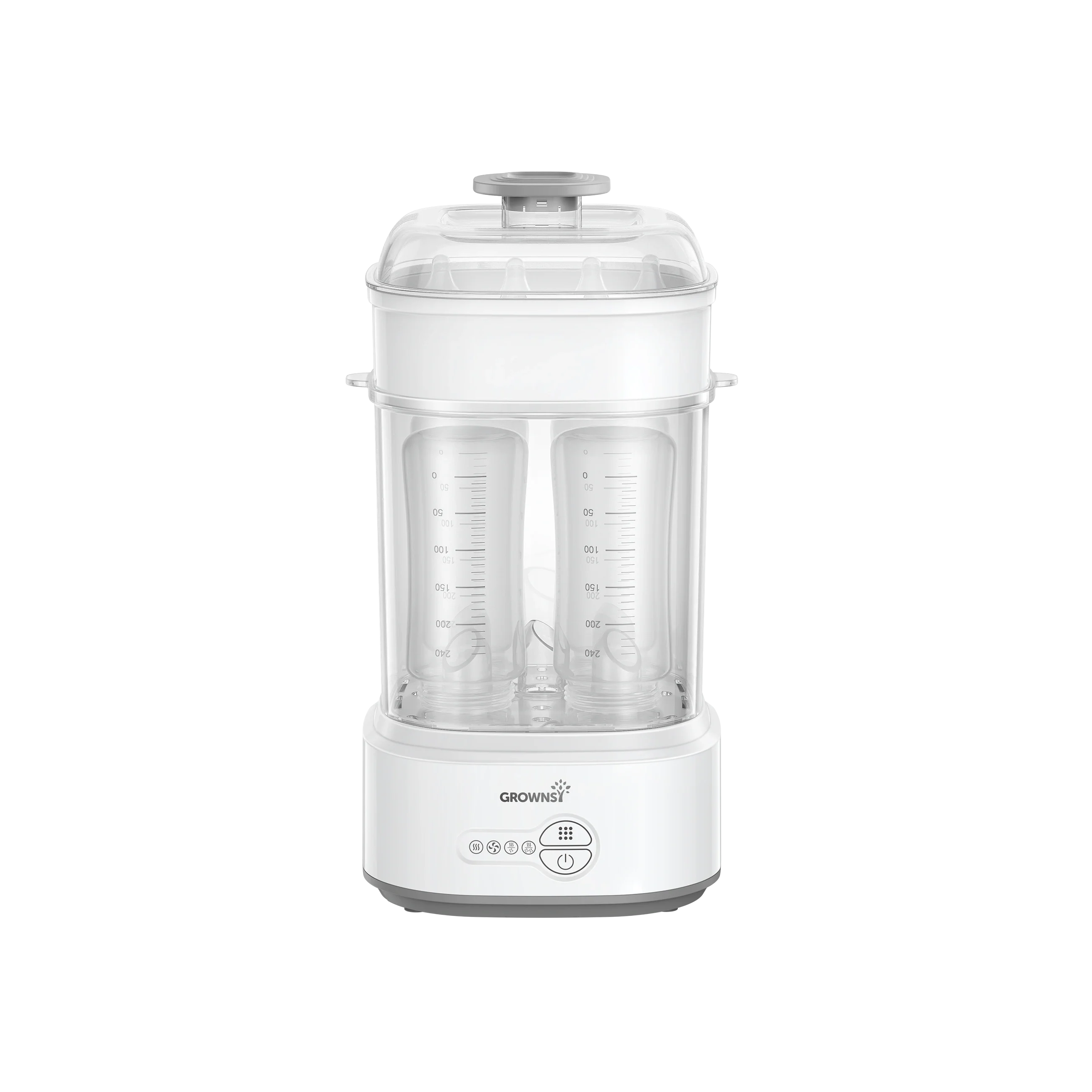 GROWNSY Electric Bottle Sterilizer and Dryer - Grey
