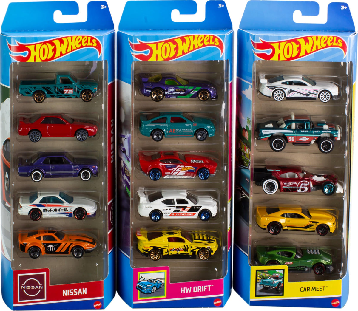 Hot Wheels 5-Car Gift Pack 01806 – 1:64 Die-Cast Starter Collection