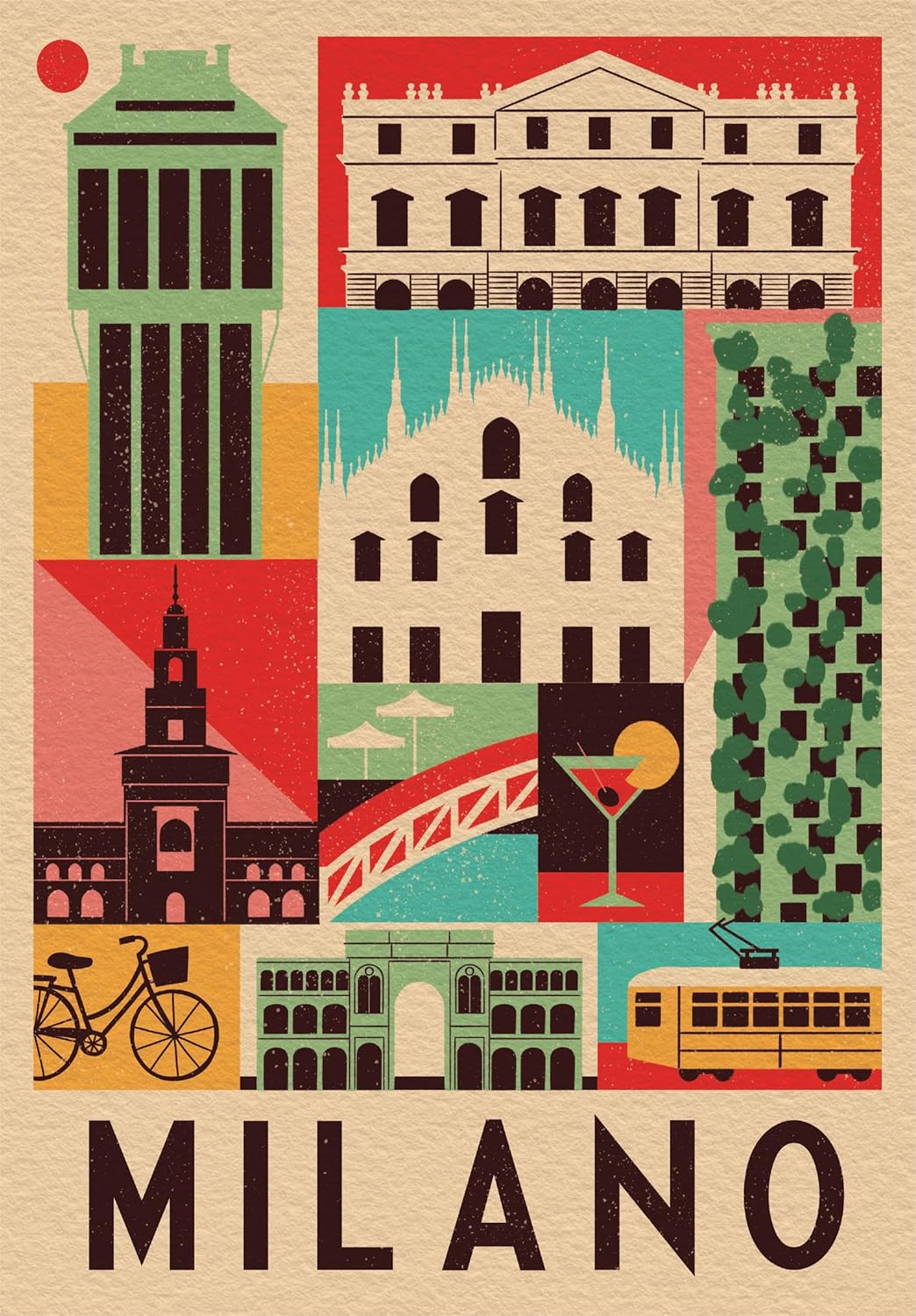 The City Milano - 1000 Pieces Puzzle City