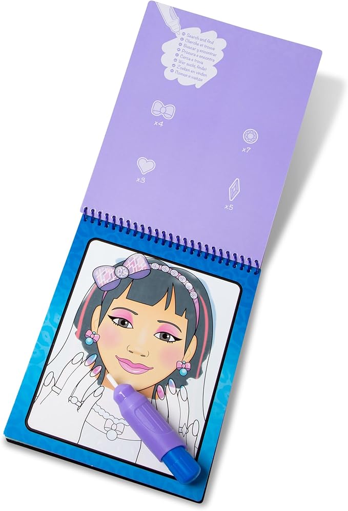 Melissa & Doug Water Wow! Water Reveal - Makeup & Manicures