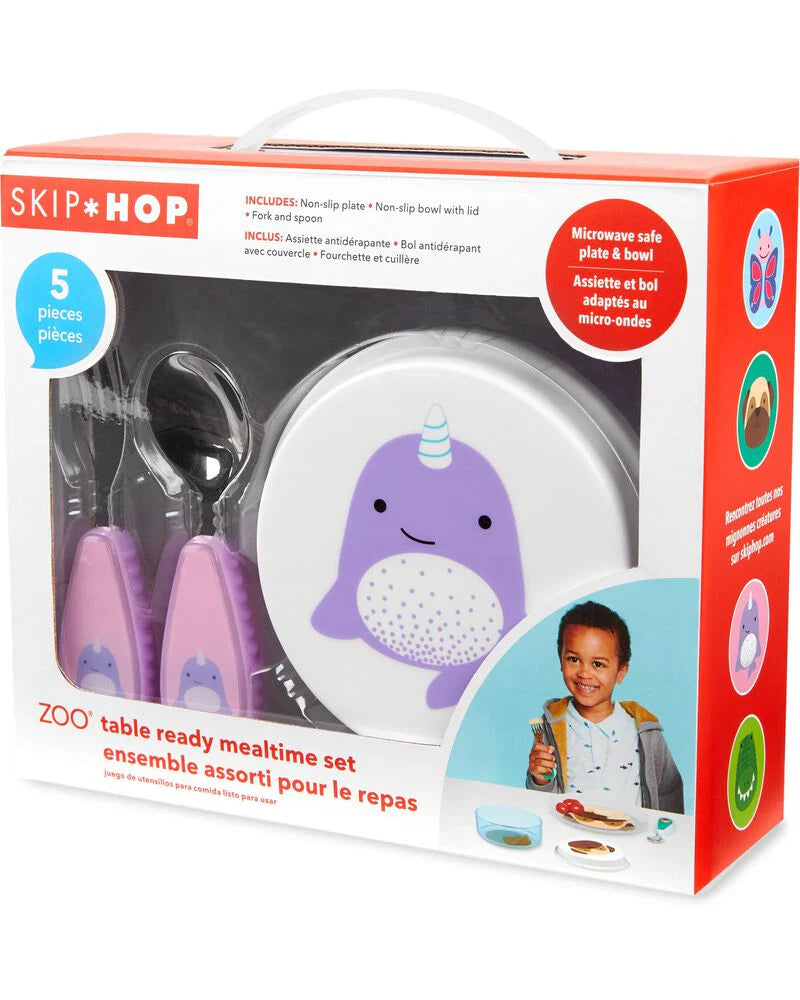 ZOO Table Ready Mealtime Set - Narwhal ZOO Table Ready Mealtime Set - Narwhal