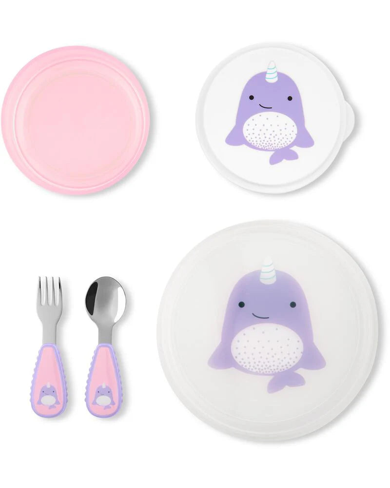 ZOO Table Ready Mealtime Set - Narwhal ZOO Table Ready Mealtime Set - Narwhal
