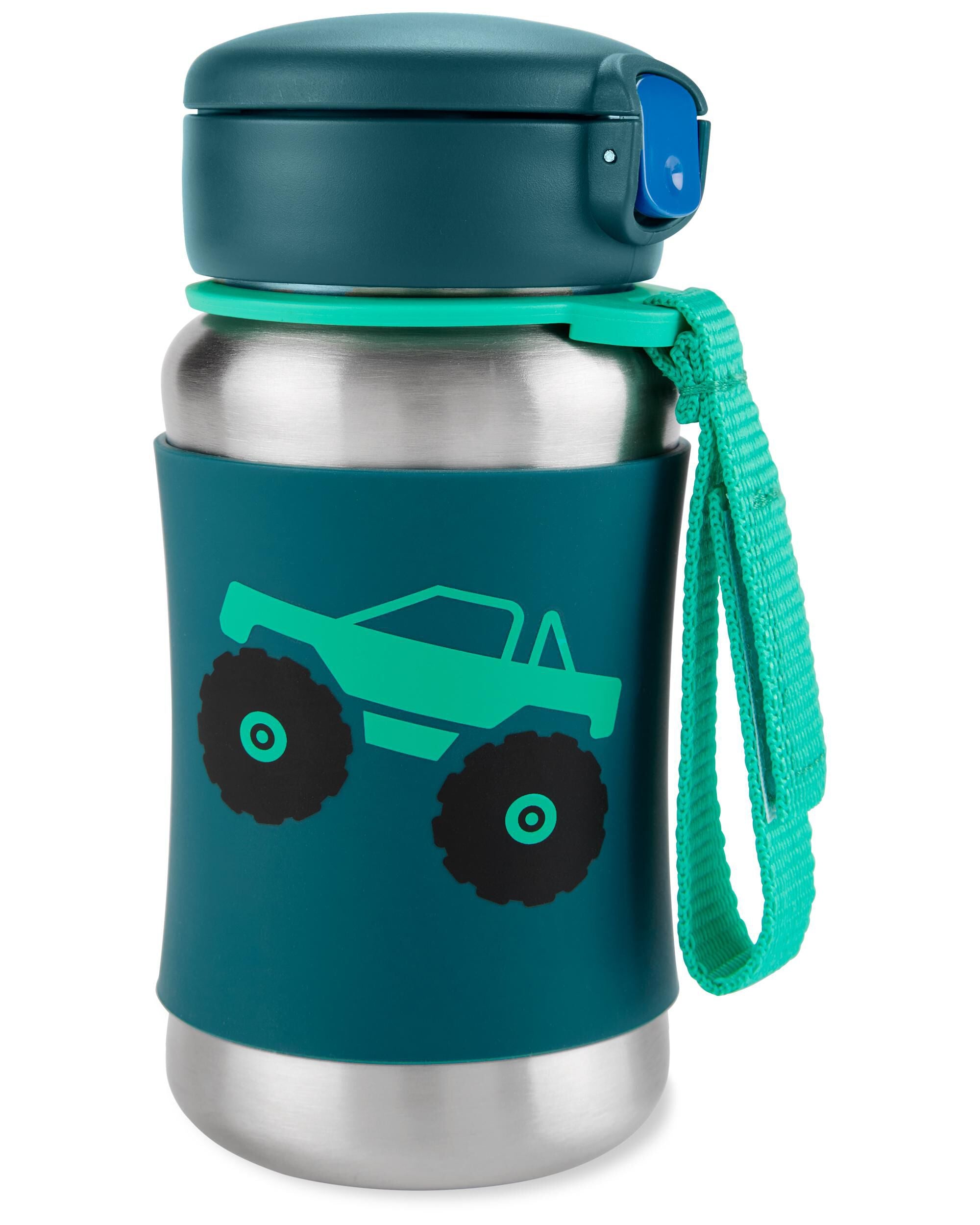 Skip Hop Spark Style Stainless Steel Straw Bottle - Truck Skip Hop Spark Style Stainless Steel Straw Bottle - Truck
