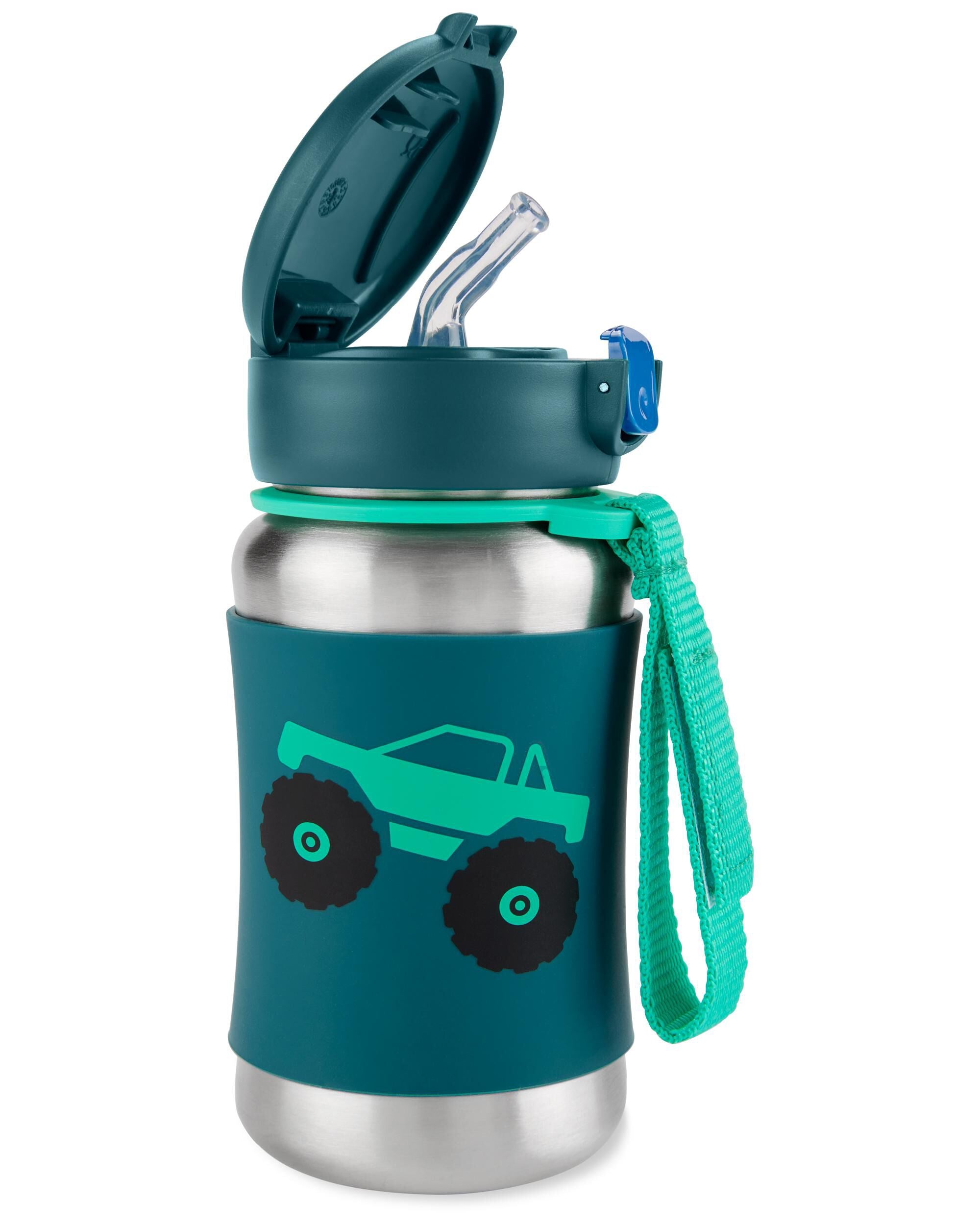 Skip Hop Spark Style Stainless Steel Straw Bottle - Truck detail