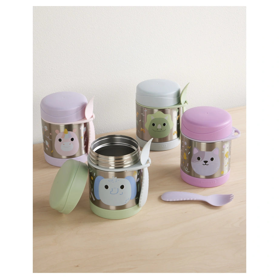 Skip Hop Besties Squad Insulated Food Jar - Uma Unicorn open view