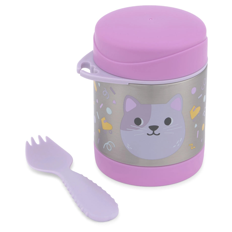 Skip Hop Besties Squad Insulated Food Jar - Cleo Cat open view