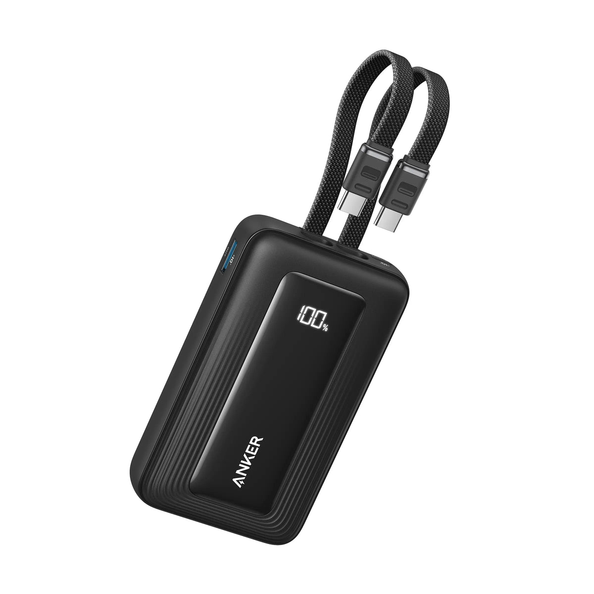Anker Zolo Power Bank 10,000 mAh - 35W Dual Cable - Black
