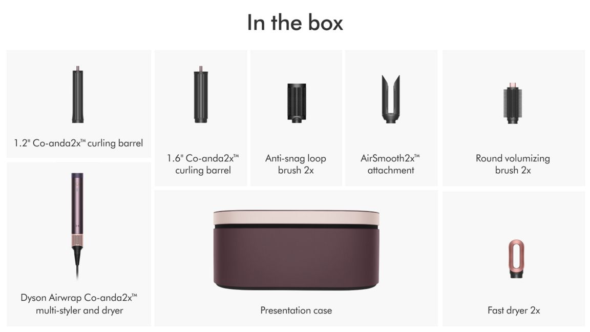 Dyson Airwrap Co-anda2x™ multi-styler and dryer Straight+Wavy - Jasper Plum Dyson Airwrap Co-anda2x™ multi-styler and dryer Straight+Wavy - Jasper Plum