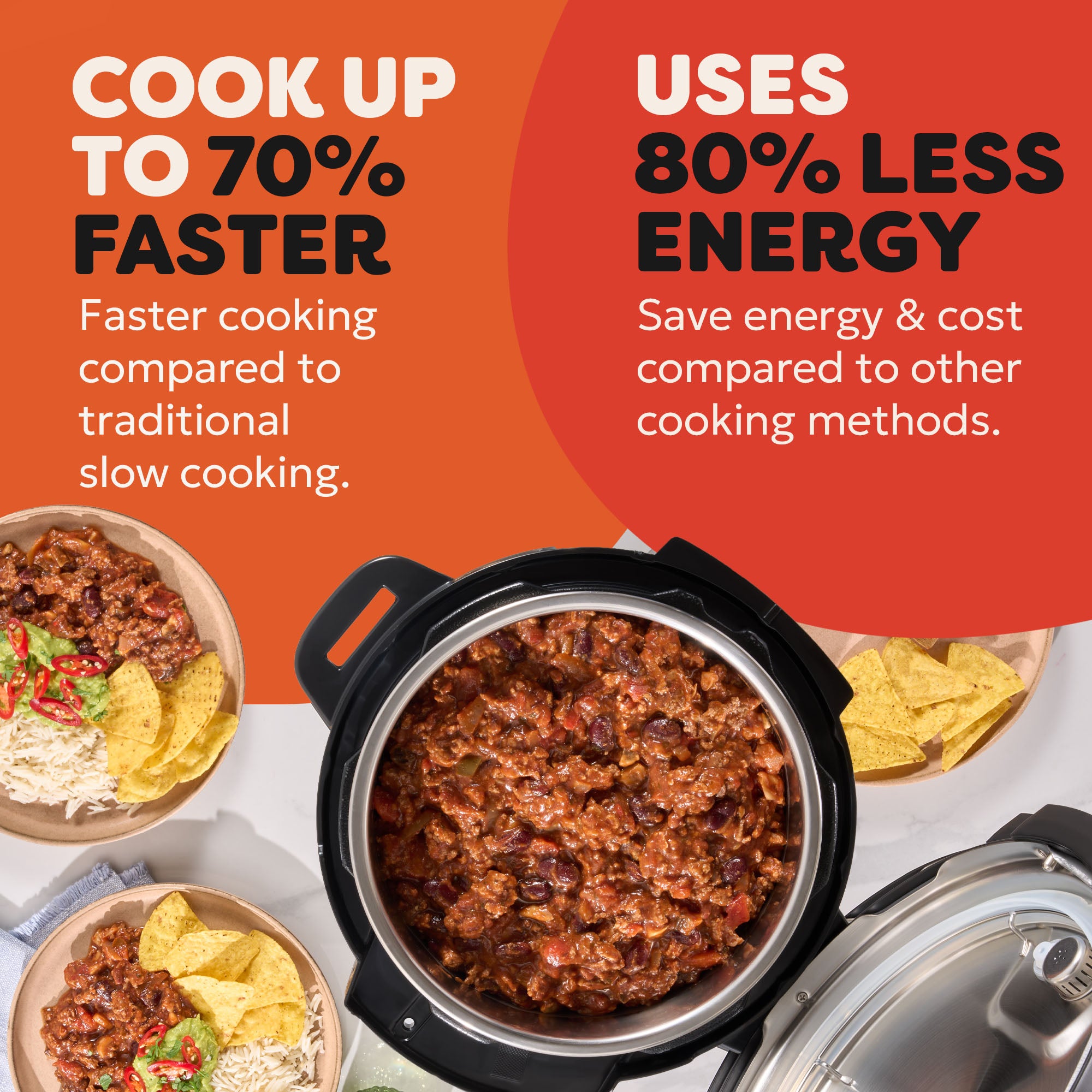 Instant Pot XL Electric Pressure Cooker 7.1L -  Black