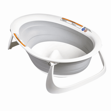Boon Naked 2-Position Collapsible Baby Bathtub - Grey