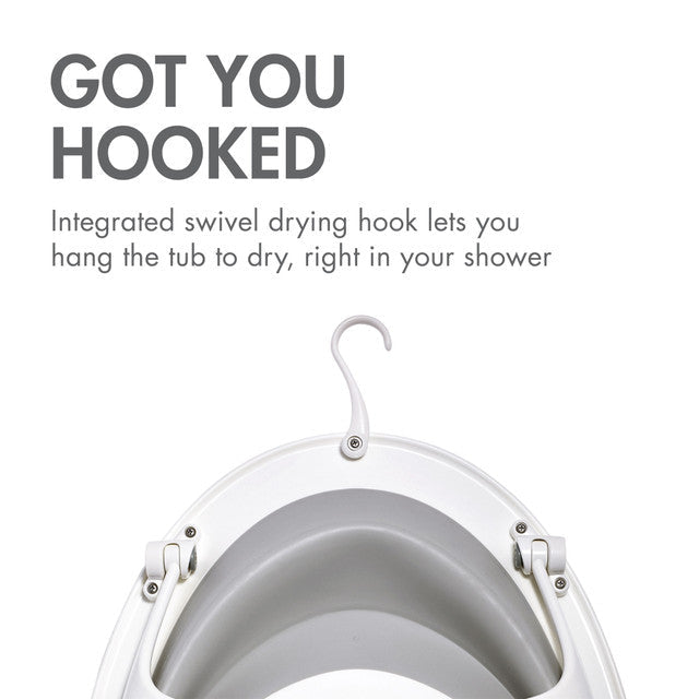 Boon Naked 2-Position Collapsible Baby Bathtub - Grey
